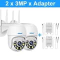 Miniatyrbild 2 av 2: Smar Wireless PTZ IP-kamera, 3MP HD-upplösning, Intelligent AI-detektion,3,6 mm, 2x3MPxAdapter