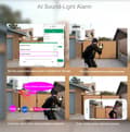 Miniatyrbillede 3 af 4: Udendørs sikkerhedskamera, 360° panorering og tilt, fuld farve natvision,8mp, EU-stik