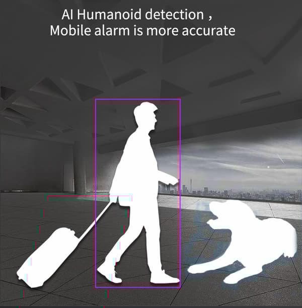 Udendørs sikkerhedskamera, 360° panorering og tilt, fuld farve natvision,8mp, EU-stik