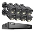 Miniatyrbild 2 av 2: Säkerhetskamerasystem, 5MP högupplöst, 8CH DVR med nattseende,8CH DVR 8Pcs Kit-b, Ingen