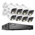 Miniatyrbillede 2 af 2: Sikkerhedskamerasystem, 5MP højopløsningskvalitet, 8CH DVR med nattevision,4T, 8CH DVR 8Pcs Kits-b