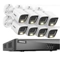 Miniatyrbillede 1 af 2: Sikkerhedskamerasystem, 5MP højopløsningskvalitet, 8CH DVR med nattevision,4T, 8CH DVR 8Pcs Kits-b