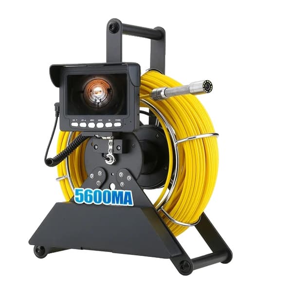 Kloakrørsinspektionskamera, 43" skærm, industrielt endoskop, 30M, 22MM med DVR
