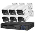 Miniatyrbillede 1 af 2: Sikkerhedskamera system, 4K opløsning, AI farve natvision, , None, 8CH NVR and 6 Camera