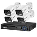Miniatyrbillede 1 af 2: Sikkerhedskamera system, 4K opløsning, AI farve natvision, , None, 4CH NVR and 4 Camera