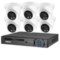 Miniatyrbillede 1 af 2: Sikkerhedskamera system, 8MP 4K opløsning, AI farve natvision, , None, 8CH NVR and 6 Camera