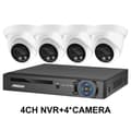 Miniatyrbillede 2 af 2: Sikkerhedskamera system, 8MP 4K opløsning, AI farve natvision, , 1T, 4CH NVR and 4 Camera