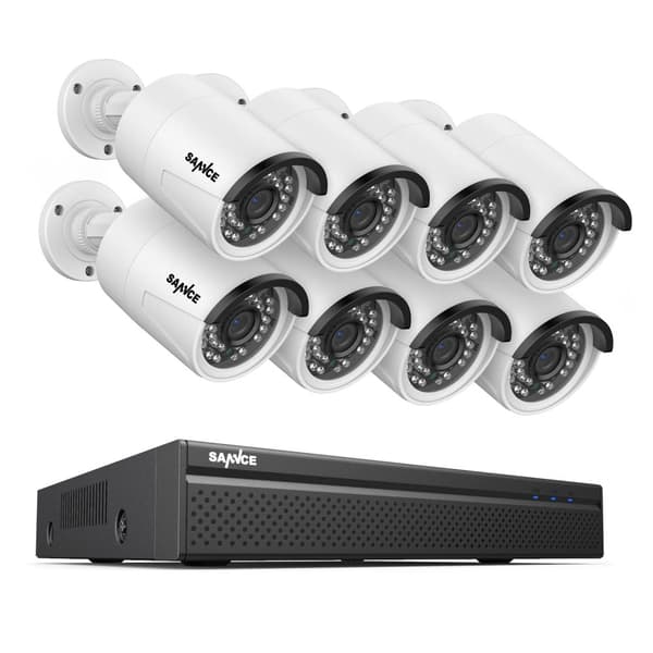 Säkerhetssystem, 5MP HD-upplösning, Nattvisions teknologi, Ingen, 8CH 8st 5MP