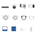Miniatyrbillede 1 af 2: Videoovervågningssystem, 3K Ultra HD opløsning, indbygget mikrofon, 4stk kamera, 1T