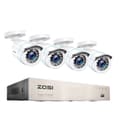 Miniatyrbild 1 av 2: Hemskyddssystem, 2MP upplösning, nattvisions teknologi, , 8CH DVR with 4 Cams, None