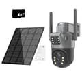 Miniatyrbillede 1 af 2: 4G Dual Lens PTZ Solkamera, 8MP Opløsning, 30m Nattesyn,Kamera Tilføj 64GB