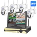 Miniatyrbillede 1 af 2: Trådløst CCTV-system, 10CH NVR, AI menneskelig detektion,10CH 3MP Skærm, 2T