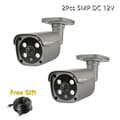 Miniatyrbillede 2 af 2: 5MP Sikkerhedskamera, Fuld Farve Natvision, To-Vejs Lyd,2 stk 5MP DC 12V
