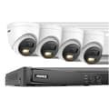 Miniatyrbillede 1 af 2: 8CH Overvågningskamera System, 12MP Opløsning, Smart Menneske- og Køretøjsdetektion,8CH 4Pcs Kamera-c, 1T