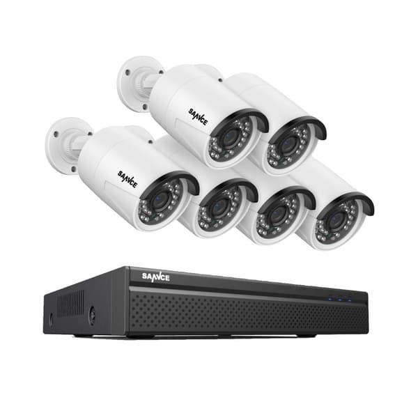SANNCE Videoövervakningssystem, 8MP Upplösning, POE IP-kameror,I71FQ06, Ingen