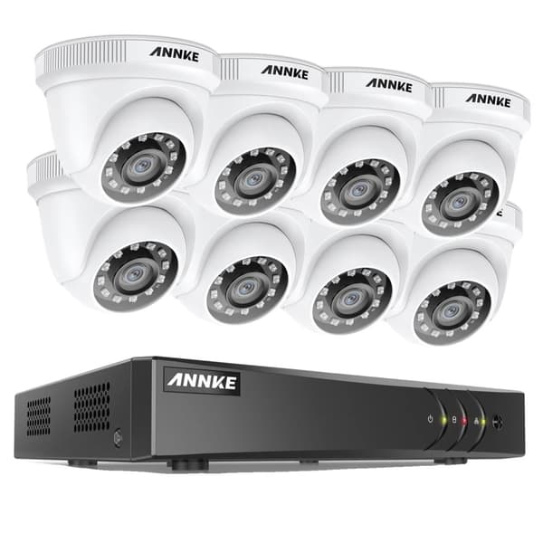 ANNKE Sikkerhedssystem, 2MP Opløsning, 8CH Indgang, HD Video Komprimering,DW81KD-58BMDW81KD-58BM, Ingen