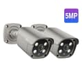 Miniatyrbillede 2 af 2: 4K 8MP/5MP Udendørs Sikkerhedskamera, AI Bevægelsesdetektion, To-Vejs Lyd, Lens2 stk. 5MP Kamera, 3,6mm Linse