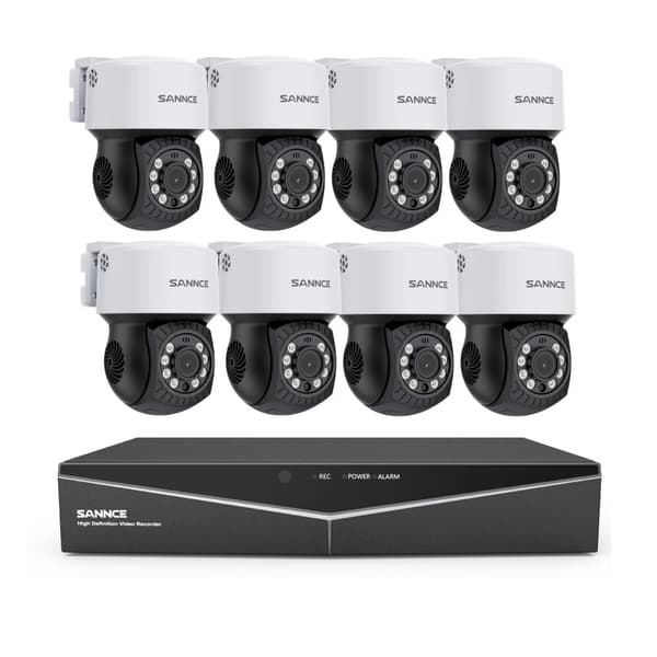 Turvakamera, 2MP resoluutio, yökuvaus, Ei mitään, 8-kanavainen DVR 8 kpl Kts