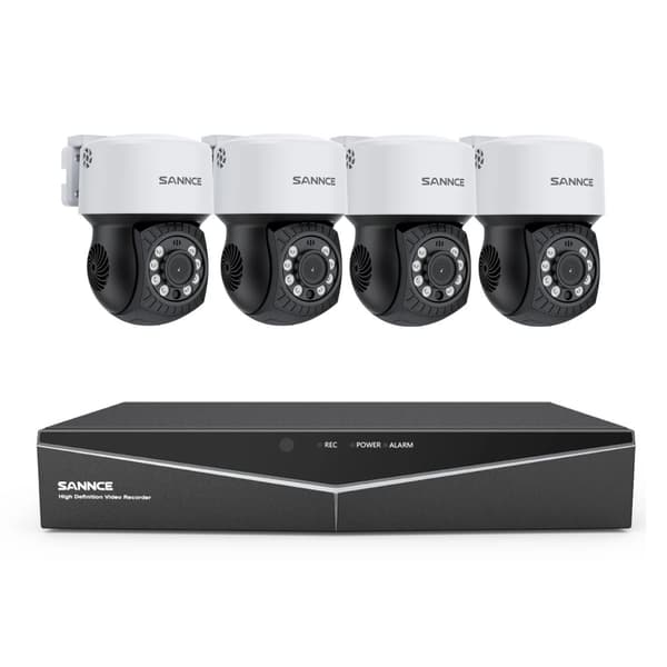 Säkerhetskamera, 2MP upplösning, nattsyn, 4T, 8CH DVR 4Pcs Kts