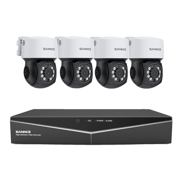 Säkerhetskamera, 2MP upplösning, nattsyn, 4T, 8CH DVR 4Pcs Kts
