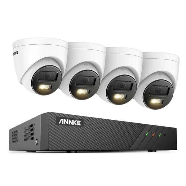 IP-säkerhetskamerasystem, Smart Dual-Light, 6MP HD-kvalitet,8CH 4Pcs Kit I51EM, 1T