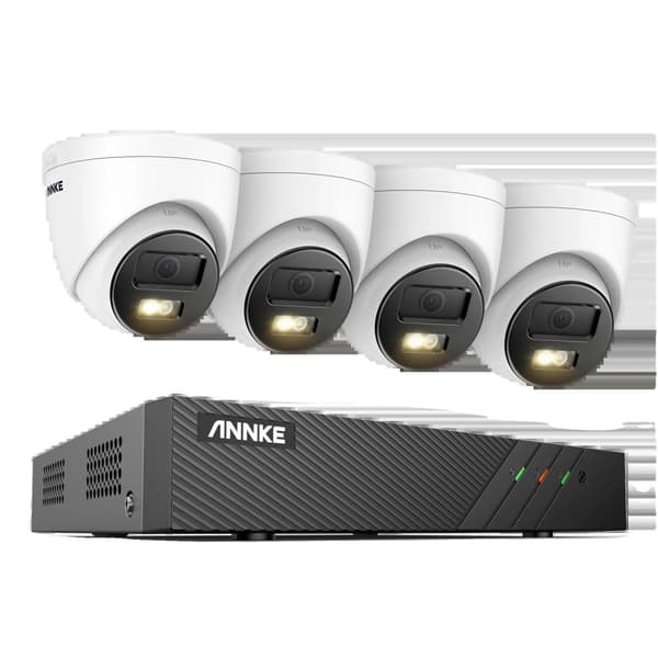 IP-säkerhetskamerasystem, Smart Dual-Light, 6MP HD-kvalitet,8CH 4Pcs Kit I51EM, 1T