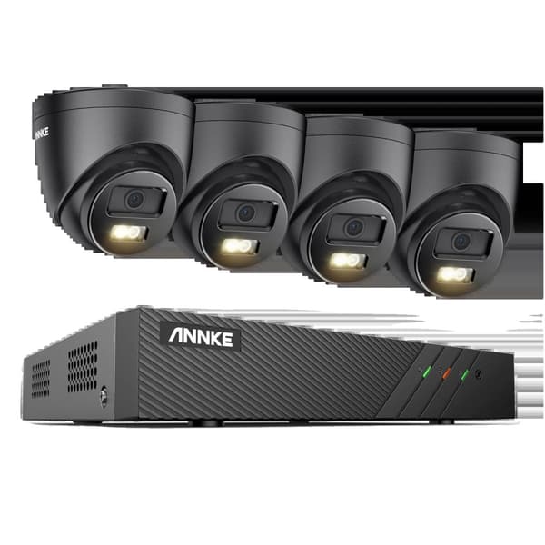 IP-säkerhetskamerasystem, Smart Dual-Light, 6MP HD-kvalitet,8CH 4Pcs Kit I51EH, 4T