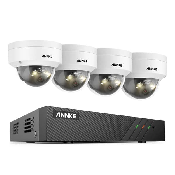 IP-säkerhetskamerasystem, Smart Dual-Light, 6MP HD-kvalitet,8CH 4Pcs Kit I51EN, 2T