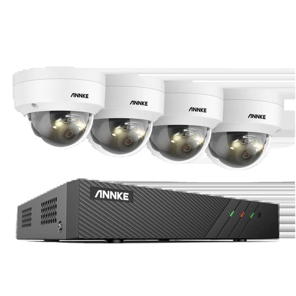 IP-säkerhetskamerasystem, Smart Dual-Light, 6MP HD-kvalitet,8CH 4Pcs Kit I51EN, 2T