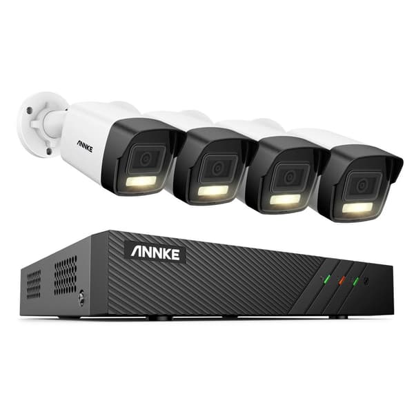 IP-säkerhetskamerasystem, Smart Dual-Light, 6MP HD-kvalitet,8CH 4Pcs Kit I51EL, 1T