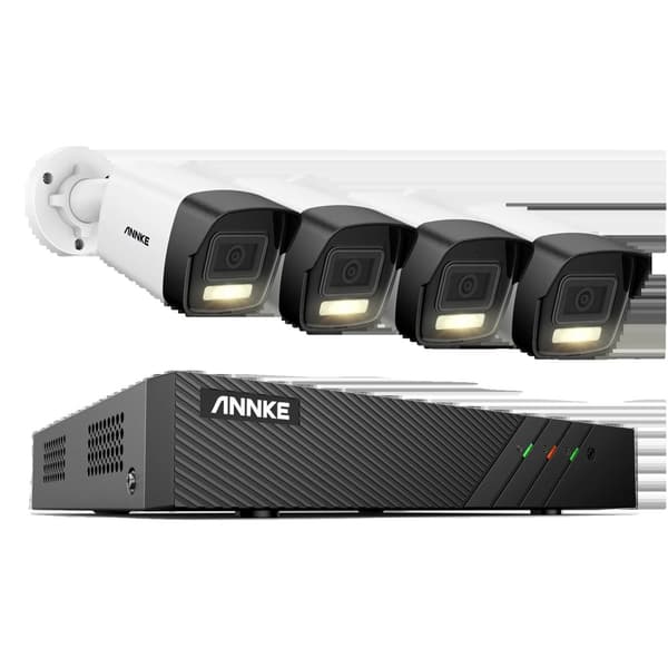 IP-säkerhetskamerasystem, Smart Dual-Light, 6MP HD-kvalitet,8CH 4Pcs Kit I51EL, 1T