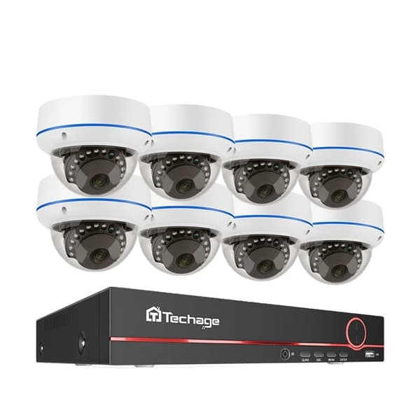 POE Kamera System, Menneske Detekter, Lydoptagelse, Ingen, 4MP 8CH NVR 8 kamera