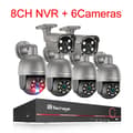 Miniatyrbillede 2 af 2: 8CH POE Sikkerhedskamera System, HD 5MP Opløsning, Menneskeopdagelsesfunktion,Ingen, 8CH NVR 6 Kamera A