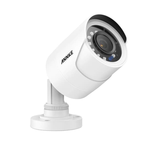 1080P HD Sikkerhedskamera, 66ft Natvision, IP66 Vejrbestandigt,Hvid