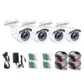 Miniatyrbillede 1 af 2: CCTV Sikkerhedskamera, Natvision, Udendørs Overvågning, Hvid, 1080p