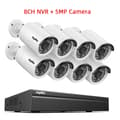 Miniatyrbillede 2 af 2: CCTV Sikkerhedssystem, 5MP/3MP Opløsning, IP66 Vandtæt, 8PCS 5MP, Ingen