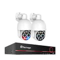 Miniatyrbillede 1 af 2: PTZ POE Kamera System, Dual Linse 4MP Opløsning, Smart AI Menneske Detektion,1T, 8CH NVR og 2 kamera