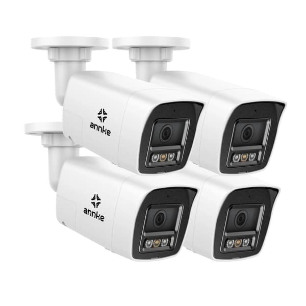 IP-sikkerhedskamera, 6MP HD-opløsning, smart bevægelsesdetektion,4 stk. kamera-a