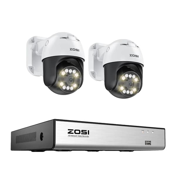8MP Sikkerhedskamerasystem, AI Detektion, 4K NVR, To-vejs Audio,Ingen, 8MP 2 styk Kameraer