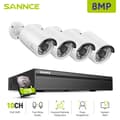 Miniatyrbillede 2 af 2: 8MP CCTV Overvågningssystem, PoE, Smart Detektion, To-Vejs Lyd,4 stykker 2TB