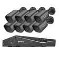 Miniatyrbillede 1 af 2: CCTV-system, 8CH DVR, 5MP video kameraer, 8CH 8 stk Kits, 2T