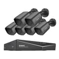 Miniatyrbillede 1 af 2: CCTV-system, 8CH DVR, 5MP video kameraer, 8CH 6 stk Kits, 4T