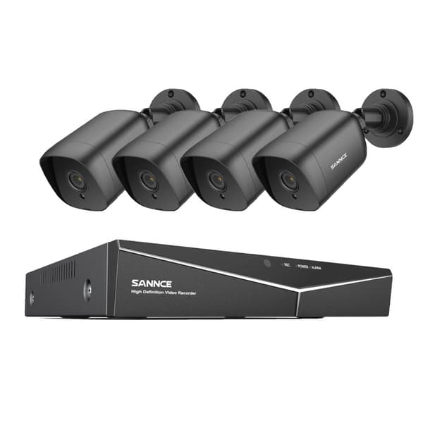 CCTV-system, 8CH DVR, 5MP video kameraer, 8CH 4Pcs Kits, 4T