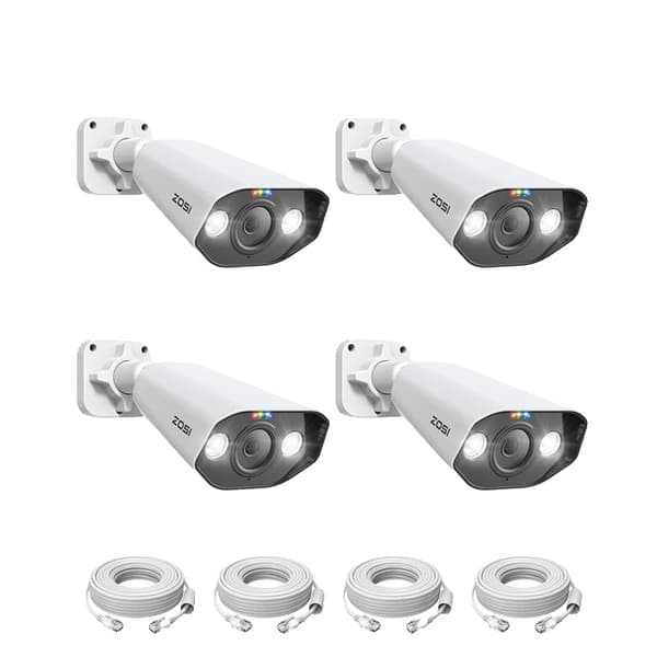 Bullet POE-kamera, Smart Menneske Køretøjsdetektion, Farve Natvision, 5MP 4PK