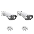 Miniatyrbild 1 av 2: Bullet POE-kamera, Smart mänsklig fordonssökning, Färgnattsvision, 5MP 2-pack