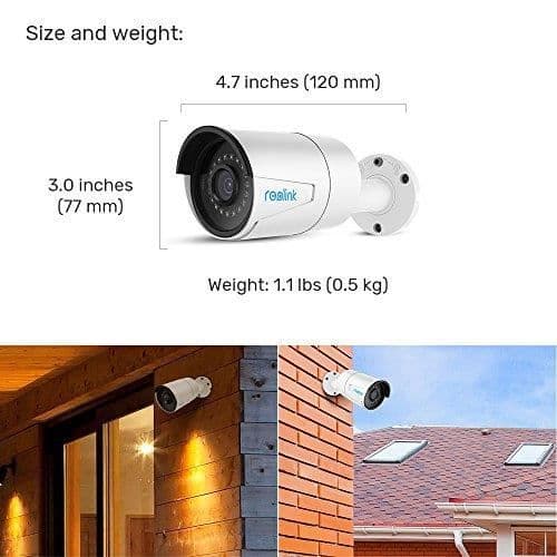 Reolink 8CH 5MP Kit Övervakningskamera PoE med 4X PoE IP-kamera Utomhus Infraröd Nattvision Videoövervakningssystem
