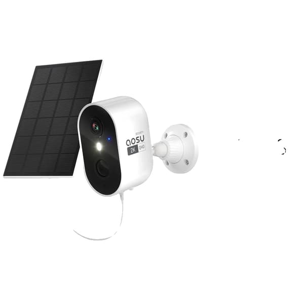 Solarsikkerhedskamera, 3MP opløsning, AI menneskedetektion, tovejslyd,4mm, EU stik, 8stk