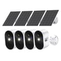 Miniatyrbillede 2 af 2: Solarsikkerhedskamera, 3MP opløsning, AI menneskedetektion, tovejslyd,4mm, 4stk, EU stik