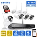 Miniatyrbillede 2 af 2: Overvågningskit, 3MP opløsning, natvision op til 30 meter, vejrbestandig IP66,4PCS 1TB