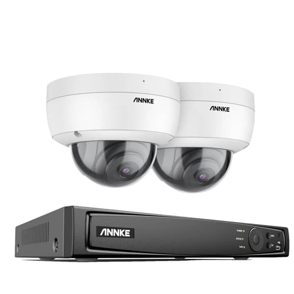 NVR säkerhetssystem, 8 kanaler, upp till 12MP upplösning, stöder flera kameror,Ingen, 8CH 2PCS NVR Kit